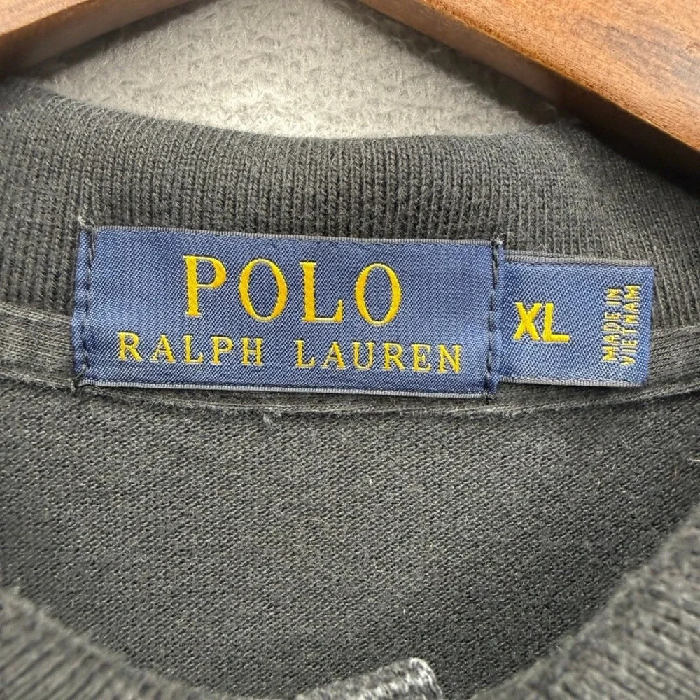 Polo Ralph Lauren Long Sleeve Polo Shirt Classic Fit XL Black Red Pony Logo